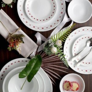 CORELLE CROWN 21 PCS DINNER SET
