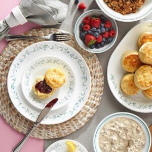 CORELLE LIVINGWARE COUNTRY COTTAGE 21 PCS DINNER SET