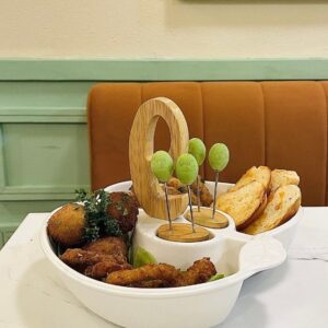 DGN Bamboo Charm Serving Set with Olive Forks