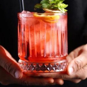 Flow Geo Crystal Whiskey Glass