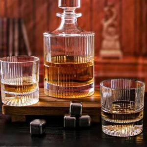 Premium Whiskey Glass with Decanter