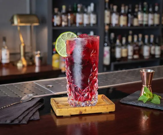 Sculpture Long Drink Glass Sculpture Long Drink Glass