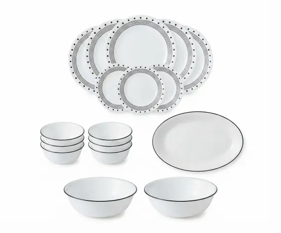 Corelle Livingware City Block Dinner Set 2