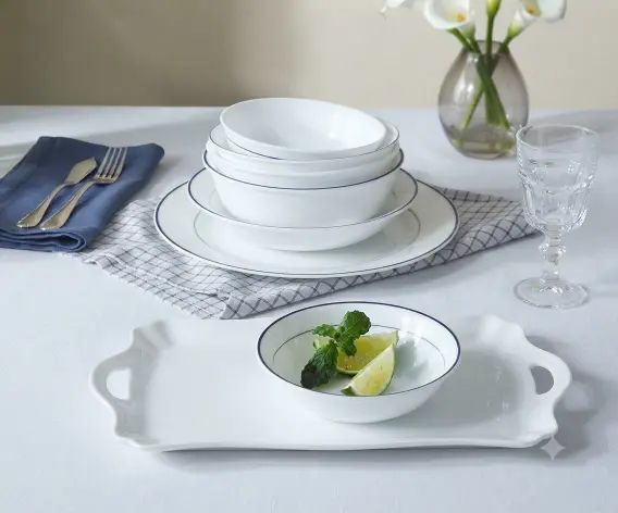 Corelle Livingware Double Ring Dinner Set