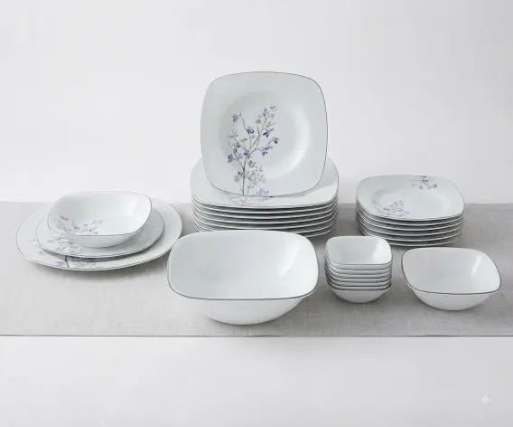 Corelle Livingware Jacaranda Square Round Dinner Set 2 Corelle Livingware Jacaranda Square Round Dinner Set 2
