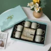 DGN Dark Silver Cup Saucer Set 2 DGN Dark Silver Cup Saucer Set 2