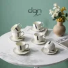 DGN Ripple Cup Saucer Set DGN Ripple Cup Saucer Set